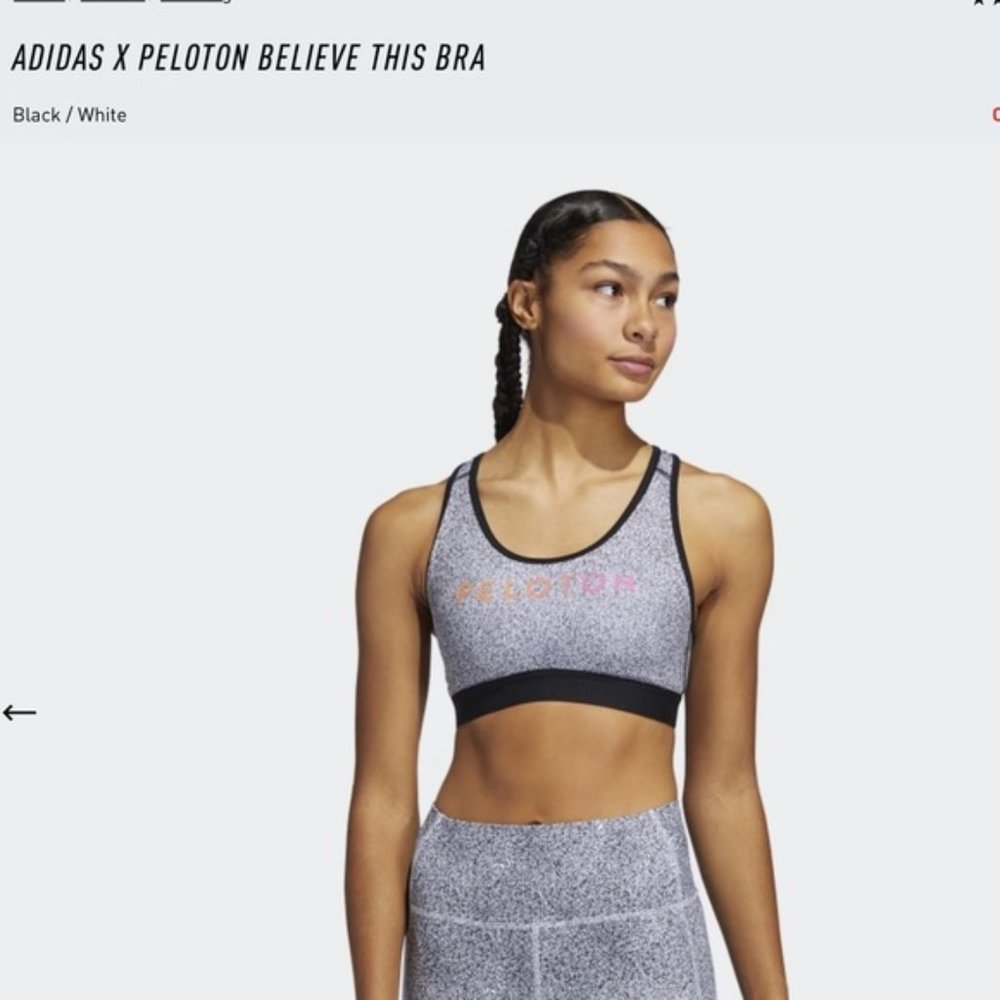 NWT Adidas & Peloton BT 2.0 90’s Bra Size Small